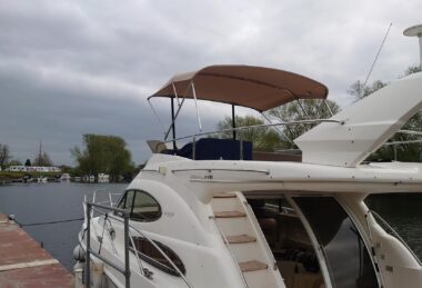 Canvasman Bespoke Beige Yacht Bimini Sun Canopy