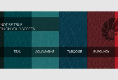 Odyssey Fabric Swatches In Forest-Green, Teal, Aquamarine, Turquoise, Burgundy And Red