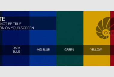 PVC Matt Fabric Swatches In Navy, Dark-Blue, Mid-Blue, Green, Yellow And Red