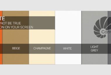 PVC Matt Fabric Swatches In Orange, Beige, Champagne, White, Light-Grey And Dark-Grey