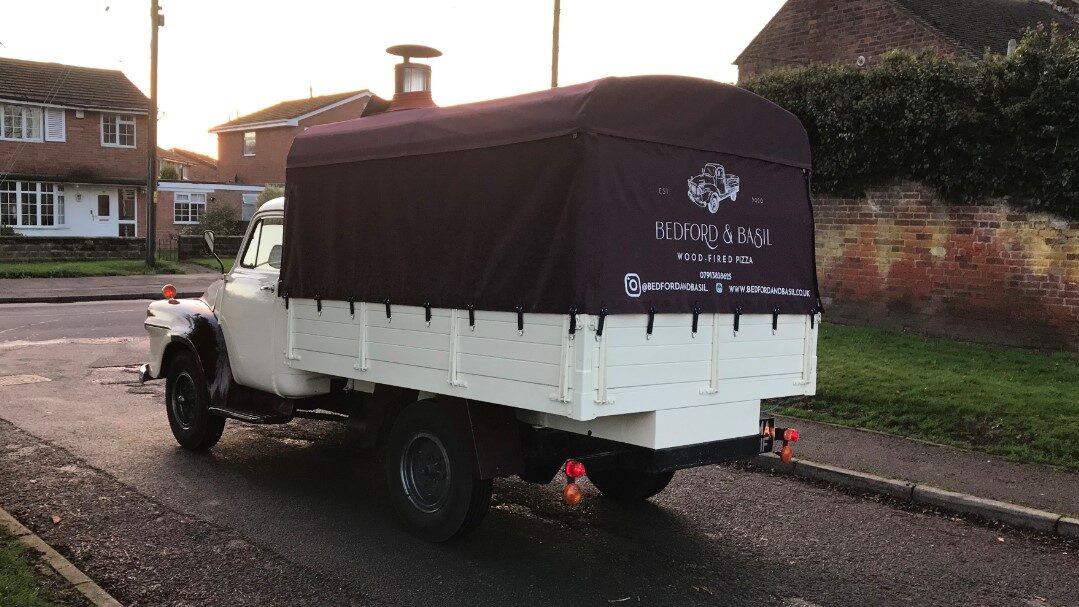 Canvasman Bedford & Basil Specialist Vehicle Hood / Awning for Mobile Stall