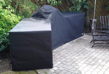 Custom Black Protective Garden Furniture Overall Cover