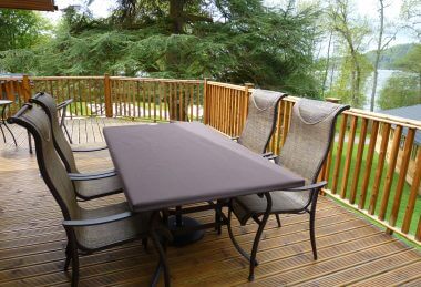 Custom Brown Protective Garden Furniture Overall Cover