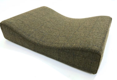 Custom Green Lancashire Tweed Dog Bed