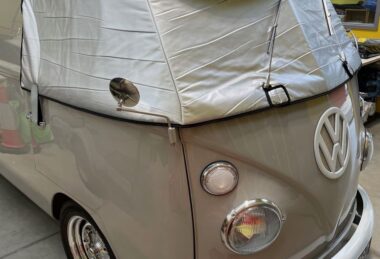 VW Split Screen Campervan with screen cover