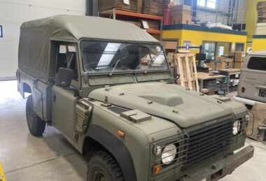 Green vehicle military cover