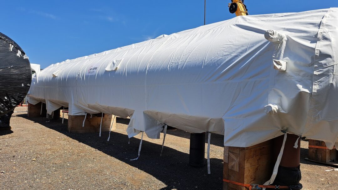 White large boiler cover