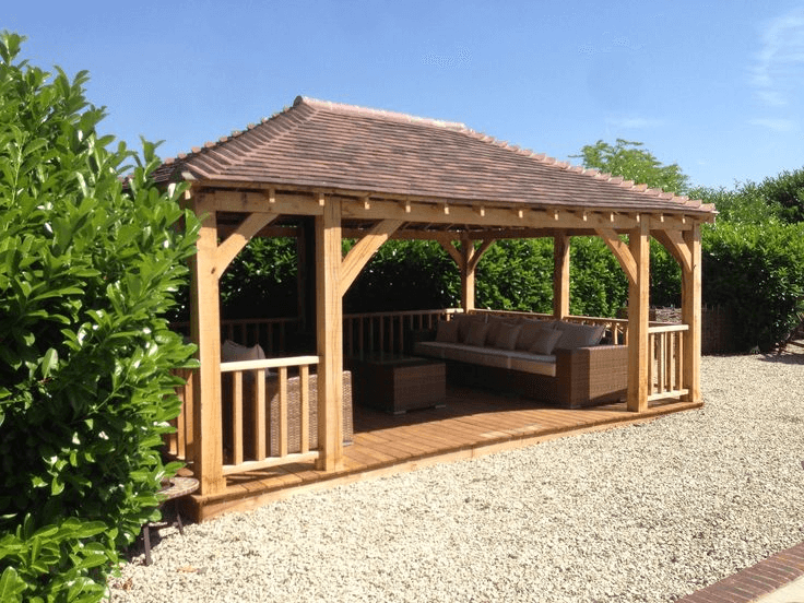 Gazebo in back garden